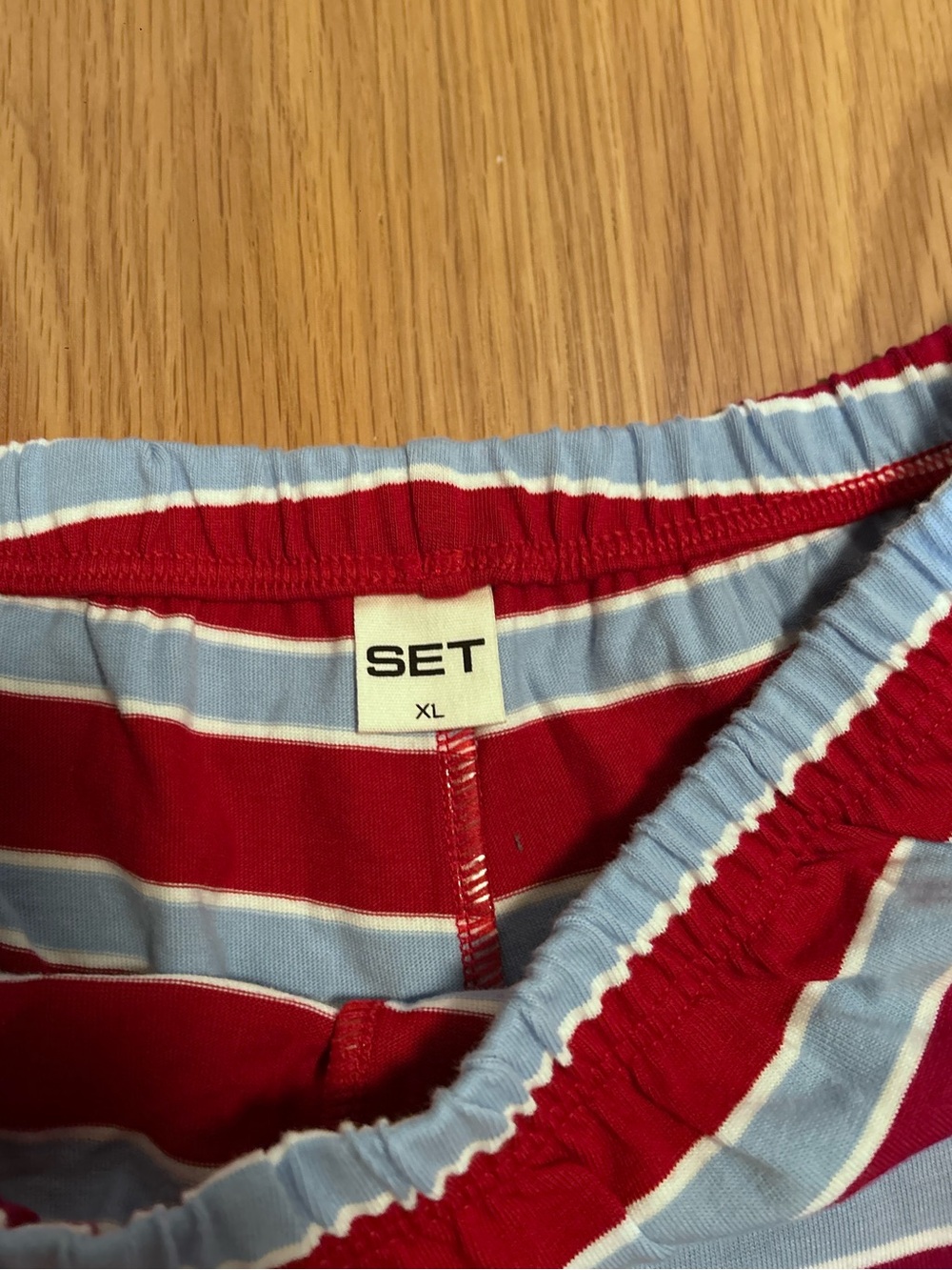 SET Active Heavy Cotton Easy Stripe Shorts - Vespa Size XL NWOT - Picture 9 of 9